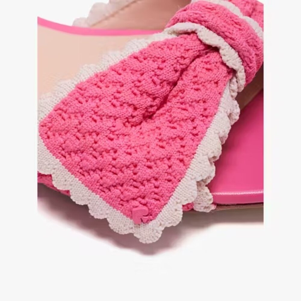 Kate Spade Pink Crochet Slide Sandals NEW - Picture 3 of 8